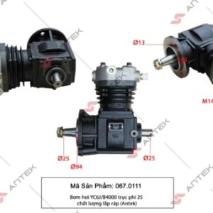 Bơm hơi YC6J/B4000 trục phi 25 – Antek
