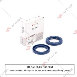 Phớt 43x63x9 (đầu hộp số, loa kèn 6110) – Antek