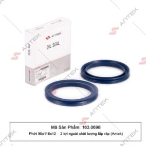 Phớt 90x116x12, 2 lợi ngoài – Antek