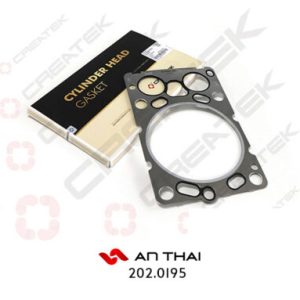 Gioăng quy lát Howo A7/420 (2 lỗ tròn -15 lỗ) thép (CREATEK)