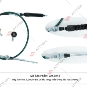 Dây di số dài 2,0m phi 8/8 (2 đầu tăng) chất lượng lắp ráp (Antek)