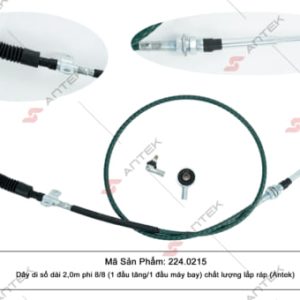 Dây di số dài 2,0m phi 8/8 (1 đầu tăng/1 đầu máy bay) chất lượng lắp ráp (Antek)