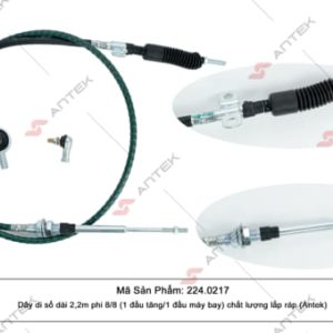 Dây di số dài 2,2m phi 8/8 (1 đầu tăng/1 đầu máy bay) chất lượng lắp ráp (Antek)