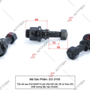Tắc kê sau EQ140/6110 phi 20/132 zắc 38 có then (R) – Antek