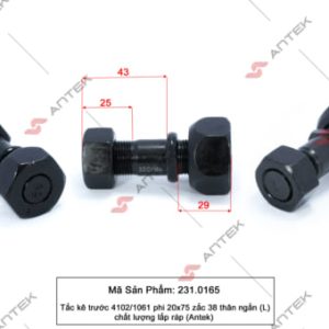 Tắc kê trước 4102/1061 phi 20/78 zắc 38 thân ngắn (L) – Antek