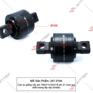 Cao su giằng cầu phi 108x71x152 lỗ phi 21 (cao su) – Antek