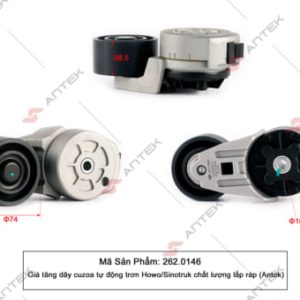 Giá tăng dây curoa tự động Howo (trơn lõm) – Antek