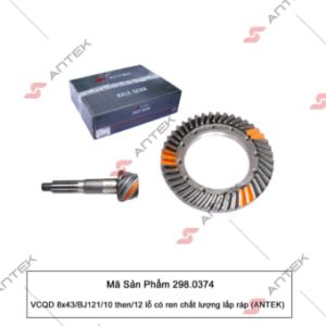 VCQD 8×43/10 then/12 lỗ có ren BJ121 – Antek