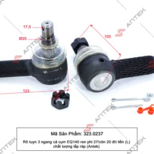 Rotuyn 3 ngang cả cụm EQ140 ren phi 27/côn 20 đít liền (L) – Antek