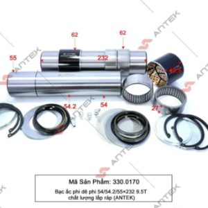 Bạc ắc phi dê phi SHACMAN 54/54.2/55/62/232 (9.5T) chất lượng lắp ráp – Antek