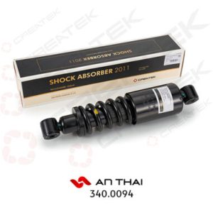 Giảm xóc 2 đầu khuyên sau Kabin howo có lò xo dài 40cm – Createk