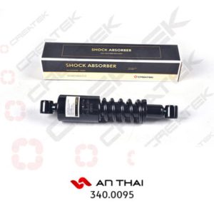 Giảm xóc 2 đầu khuyên sau Kabin howo có lò xo dài 42 – Createk