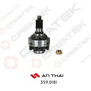 Bộ vi sai cài cầu Howo 8/22 then láp /46 then vỏ, trục thập phi 27/8 lỗ – Createk