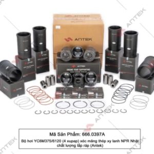 Bộ hơi YC6M375/6120 (4 xupap), Xéc măng thép, Xy lanh NPR Nhật – Antek